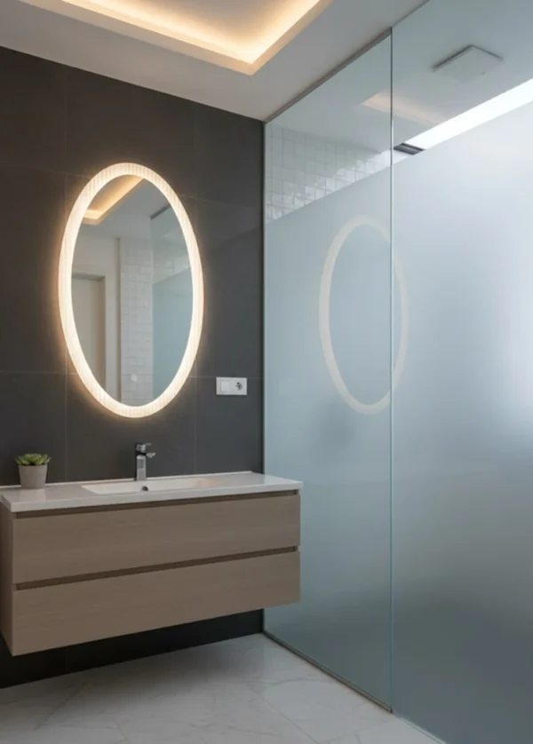 Espejo LED Opal 110x60cm – Iluminación de Lujo con Marco Acrílico