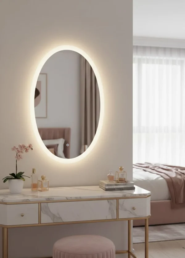 Espejo LED Opal 110x60cm – Iluminación de Lujo con Marco Acrílico