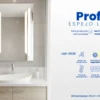 Espejo LED Prof 80x60cm – Estilo Minimalista y Tecnología Funcional