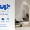 Espejo LED Amorfo Largo 150x50cm – Estilo Fluido y Luz Ambiental