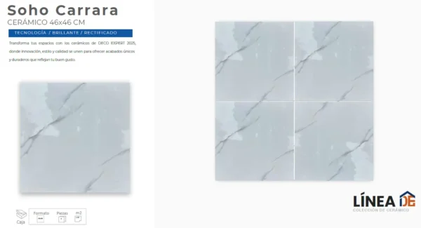 Cerámico Soho Carrara 46x46