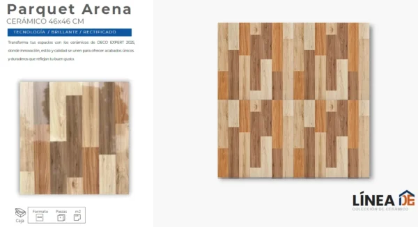 Cerámico Parquet Arena 46x46