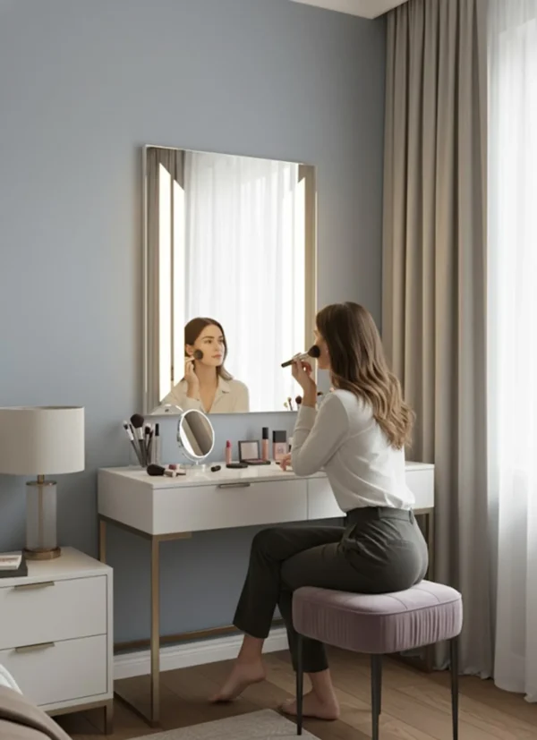 Espejo LED Prof 80x60cm – Estilo Minimalista y Tecnología Funcional