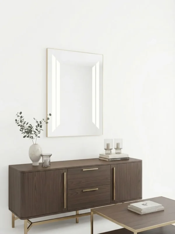 Espejo LED Prof 80x60cm – Estilo Minimalista y Tecnología Funcional