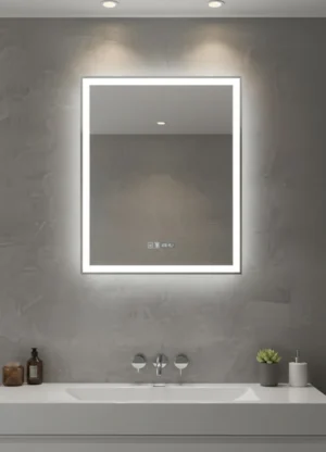 Espejo LED Intense 80x60cm – Iluminación Potente y Conectividad