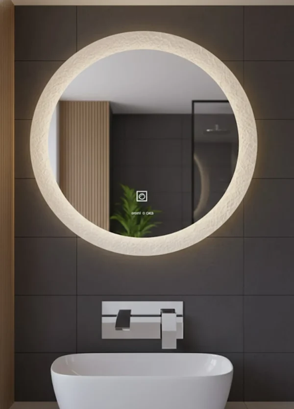 Espejo LED Spark 60cm – Diseño Circular con Marco Acrílico