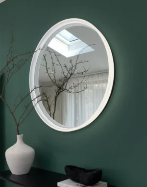 Espejo LED Aurora 70cm – Estilo Frosted y Tecnología Táctil