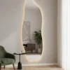 Espejo LED Amorfo Largo 150x50cm – Estilo Fluido y Luz Ambiental