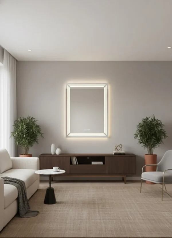 Espejo LED Deep 80x60cm – Efecto Visual y Conectividad