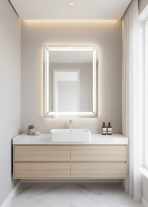 Espejo LED Deep 80x60cm – Efecto Visual y Conectividad